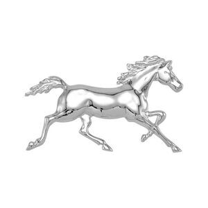 14k White Gold Trotter Horse Pendant